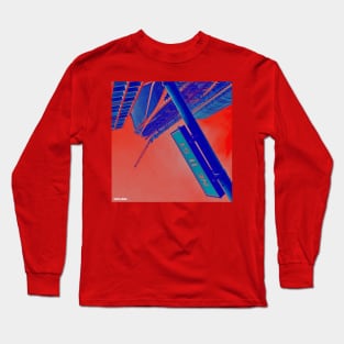 miami in da red street photo collage art lights Long Sleeve T-Shirt